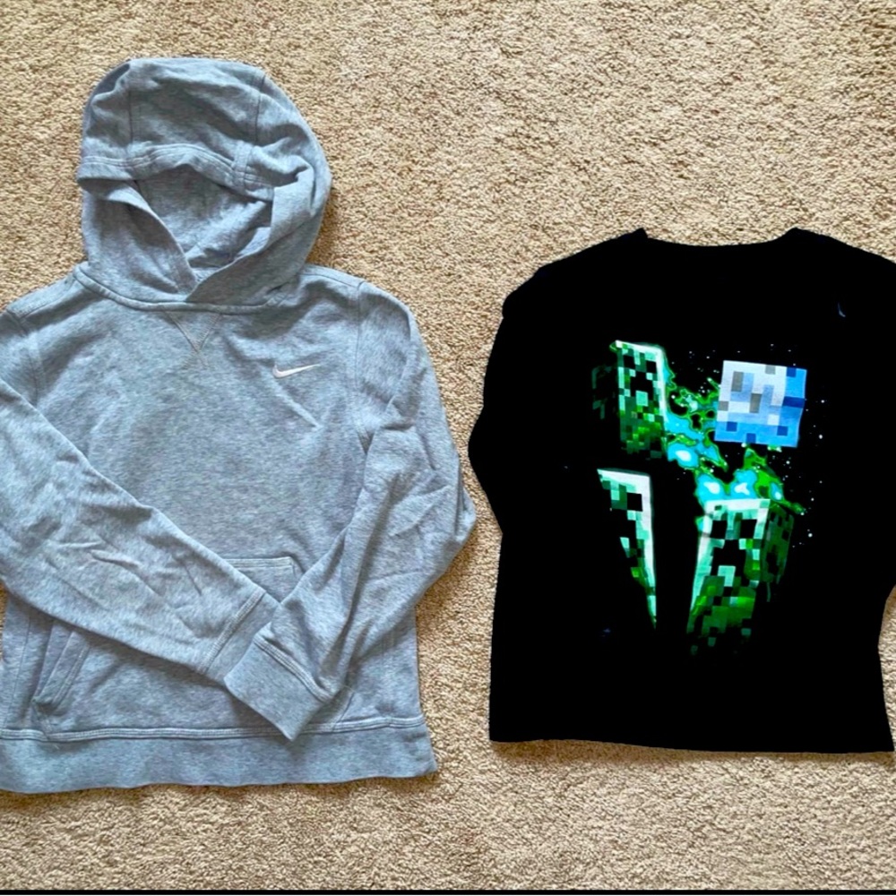 Boys hoodie and shirt